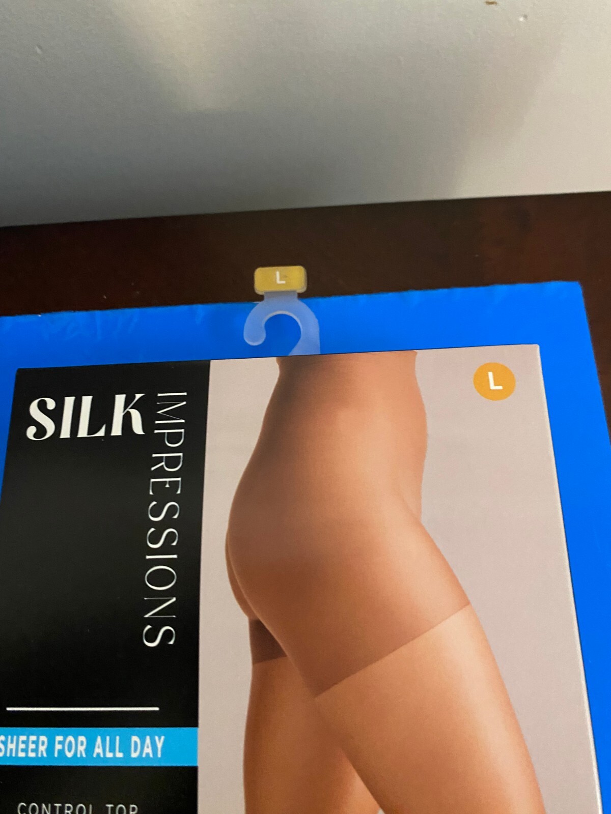 NEW SIZE LARGE SILK IMPRESSIONS SHEER SUPPORT 20D COFFEE BEAN HIGH WAISTED 4PK