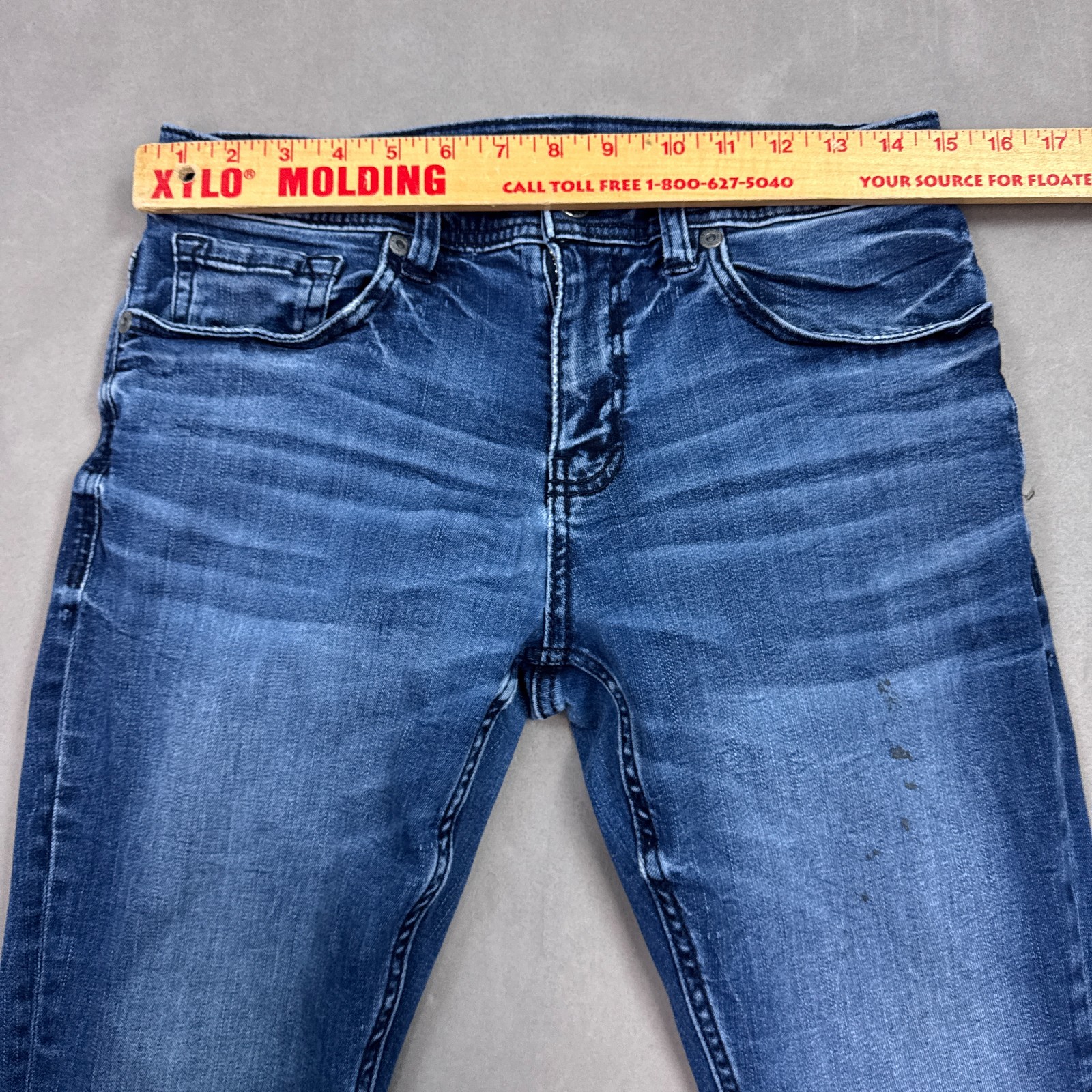 Buckle BKE Jeans Men 30×28 Blue Alec Denim Pant Faded Stretch Washout (Tag32x30)