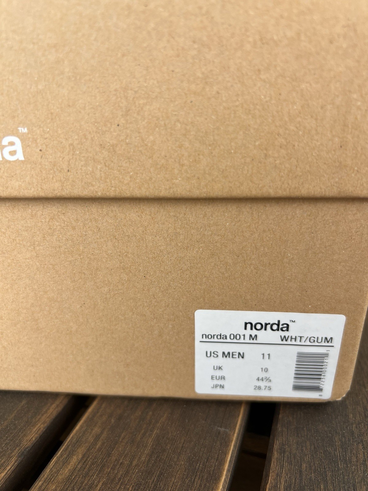 norda 001 Men’s Lace-Up Low Top Athletic Sneaker White/Gray/Gum Rubber US 11