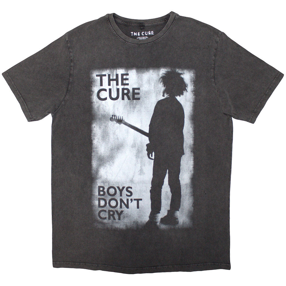 The Cure – Boys Don’t Cry Black & White – Charcoal Grey Stone Wash t-shirt