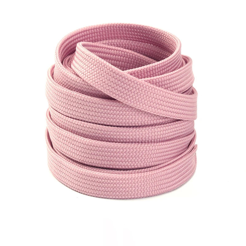 1Pair/3Pair Solid Color Flat Replacement Shoelaces 0.8CM Double Layered Laces fo