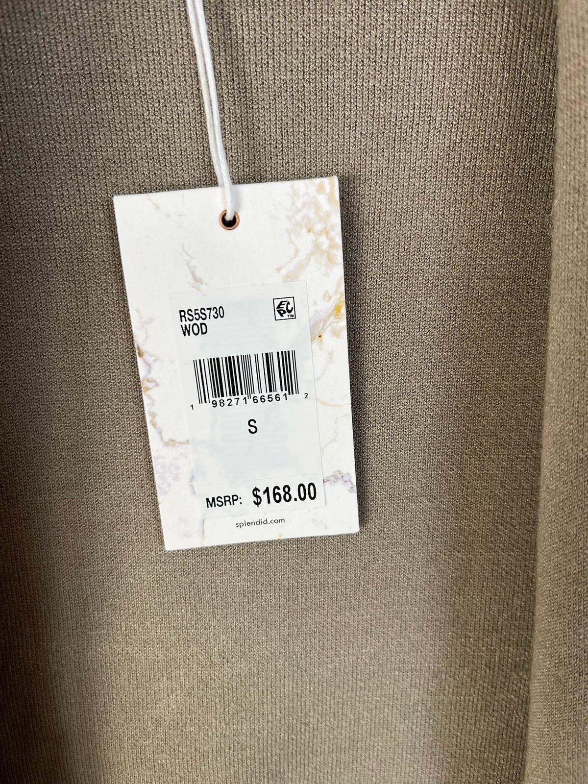 Splendid x Cella Jane Cardigan Womens Small Taupe Belted Wrap Coatigan RSS5730