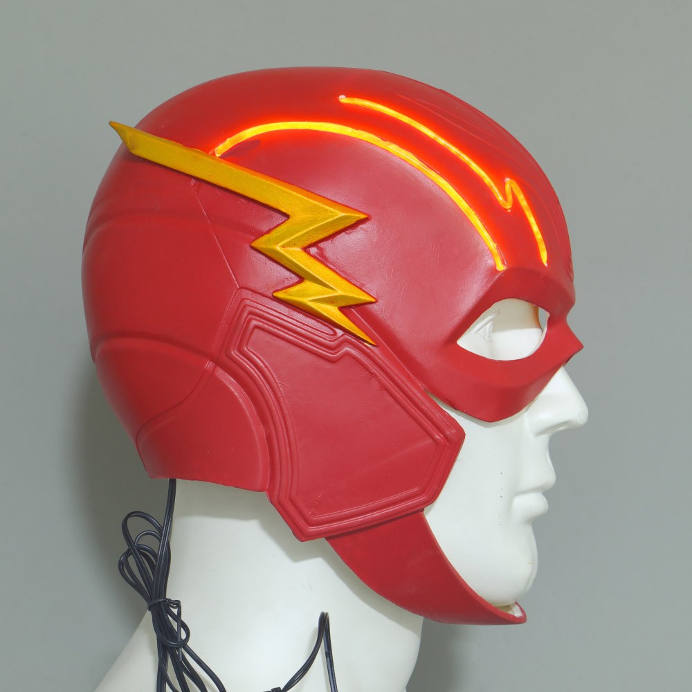 Cosplay The Flash Movie Barry Allen Led Helmet Superhero Halloween Masks Props