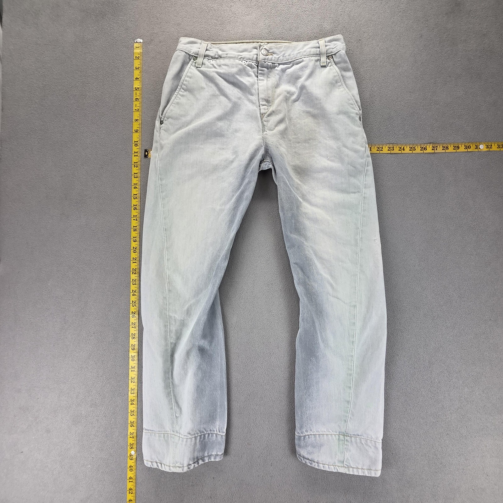 Vintage Levis Engineered Jeans Mens Blue Light Wash Twisted Zip Fly Fits 30×28