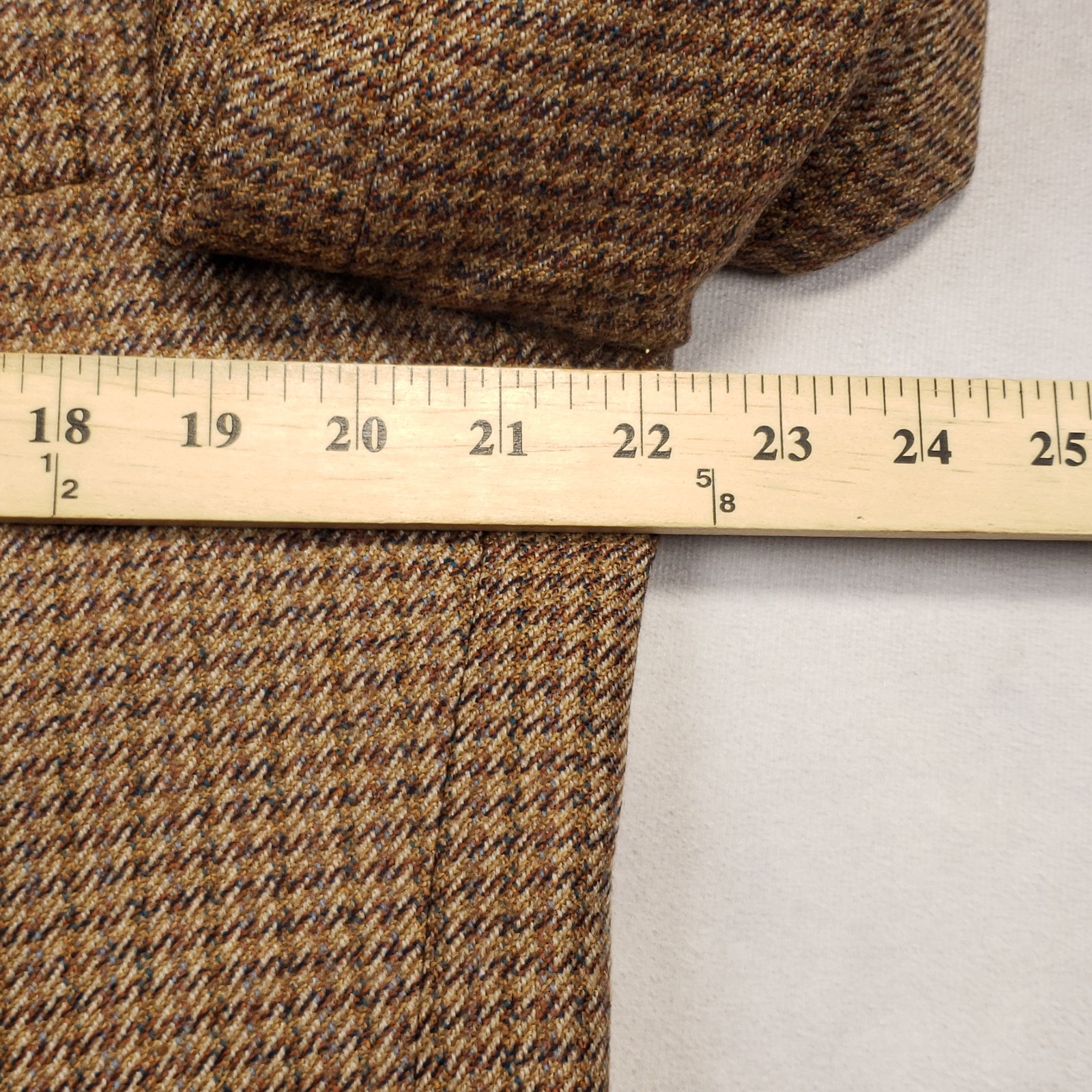 Mancillas Vintage Tweed Blazer Mens Size 44L Slim Houndstooth Wool Two Button