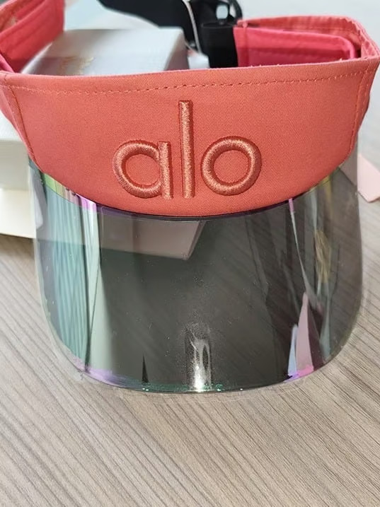 Pink Rose Adjustable Sun Visor Hat Iridescent Wide Brim UV Protection NWT