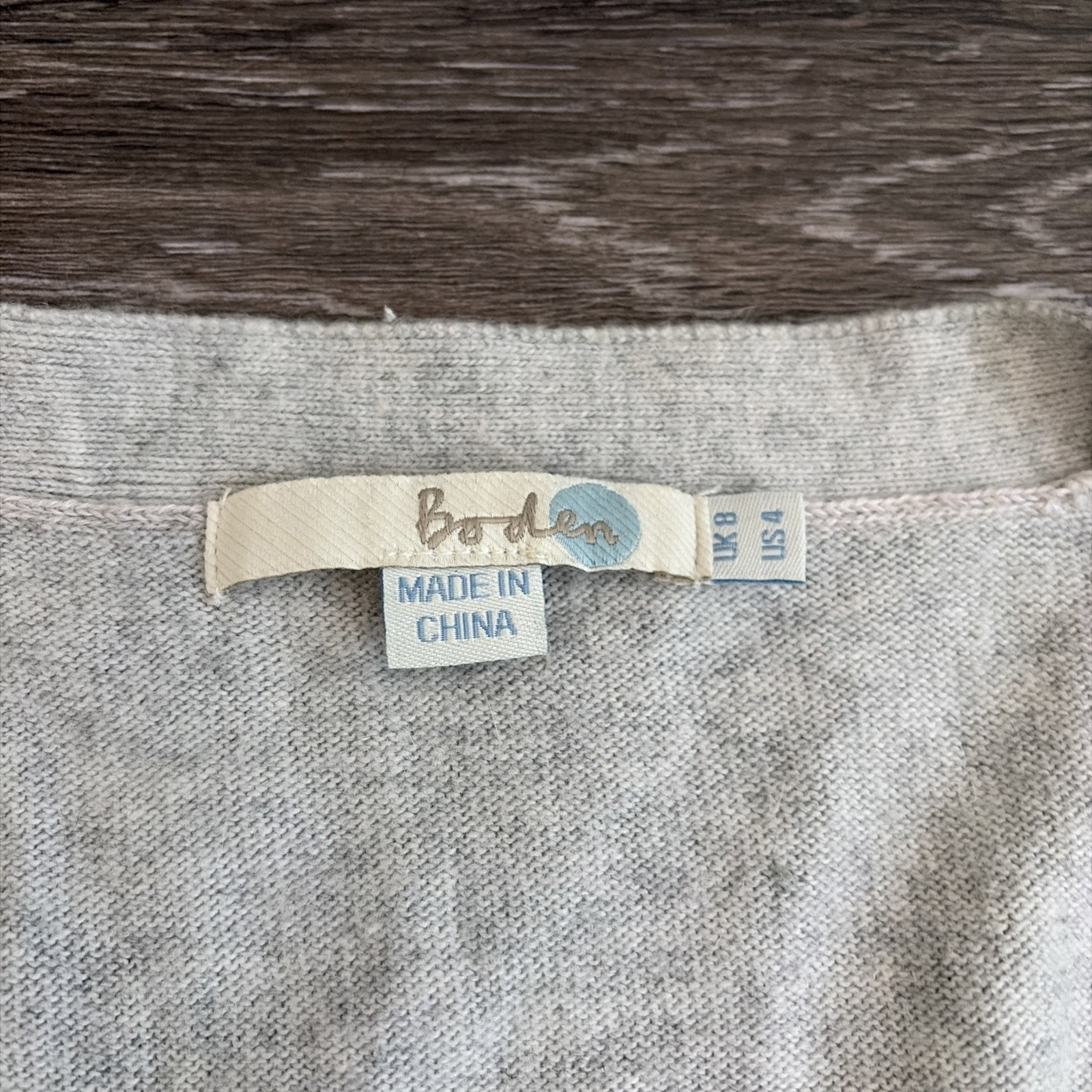 Boden Sweater 4 3/4 Sleeve Cashmere Rabbit Blend
