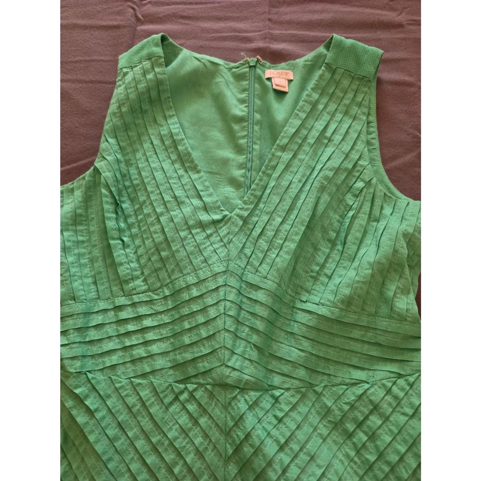 J.Crew Factory chevron pleated size 6 dress