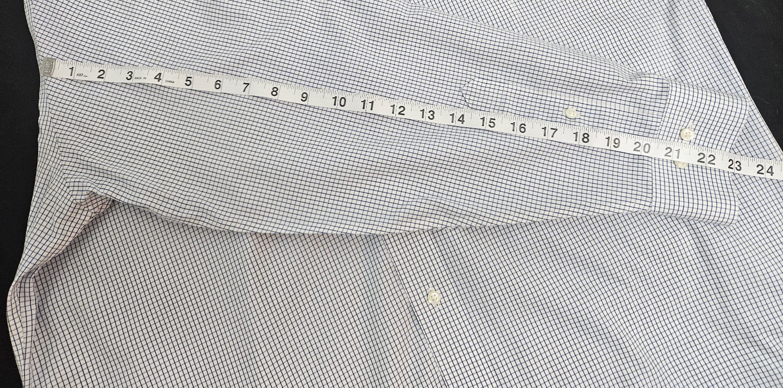 Brooks Brothers 1818 Regent Non-Iron Cotton Dress Shirt 17.5 Check Button Down