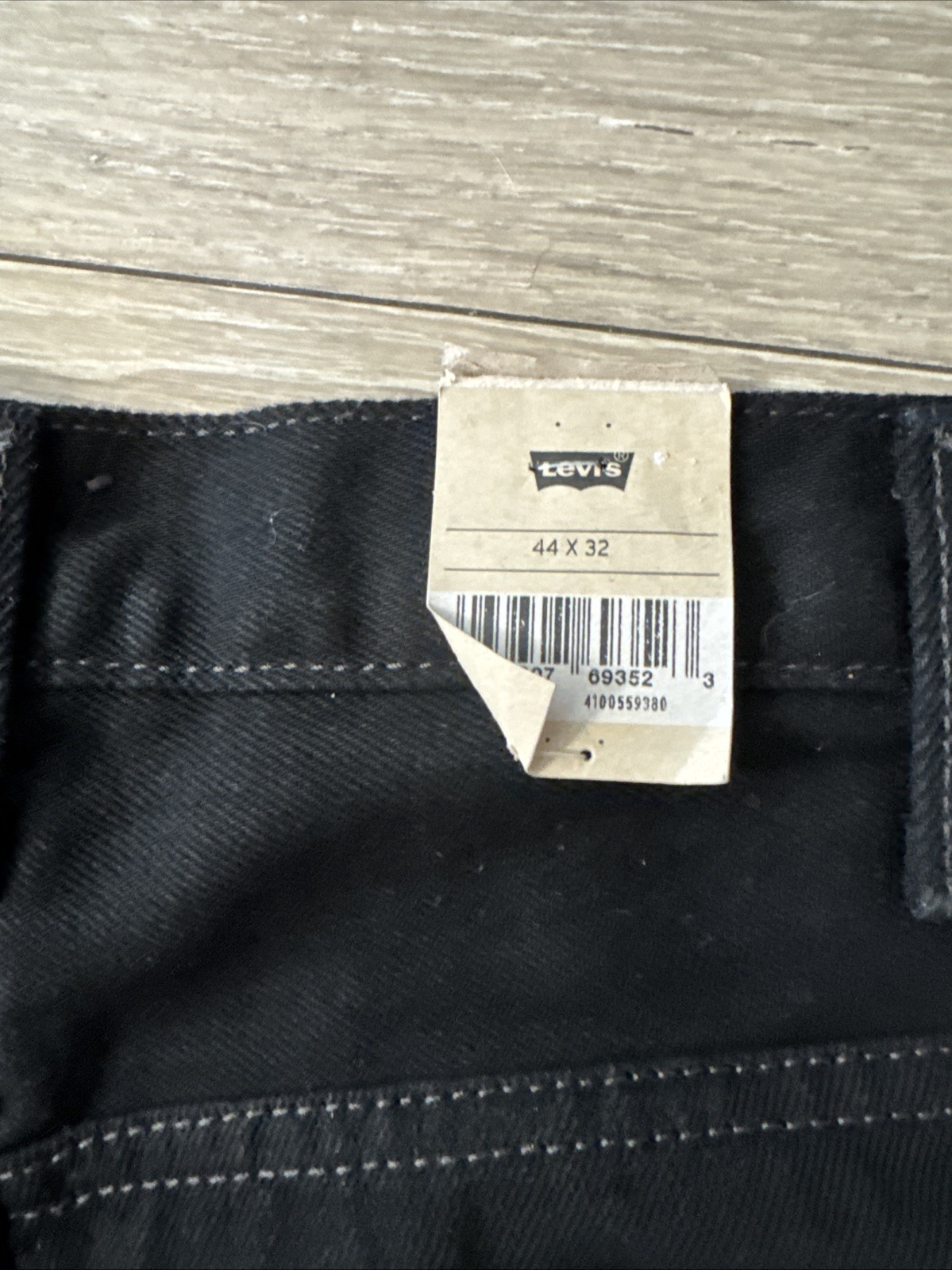 LEVIS 550 Relaxed Fit Jean Loose Through the Thigh At Waist Big Tall Black 44X32
