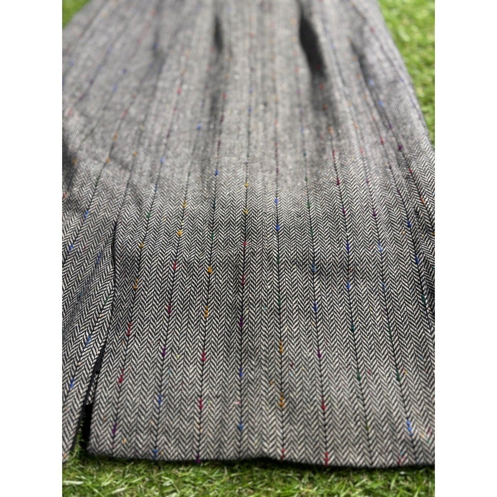 COREYLYNN CALTER Women Gray Tweed Multi Color Thread Sheath Dress Size 6