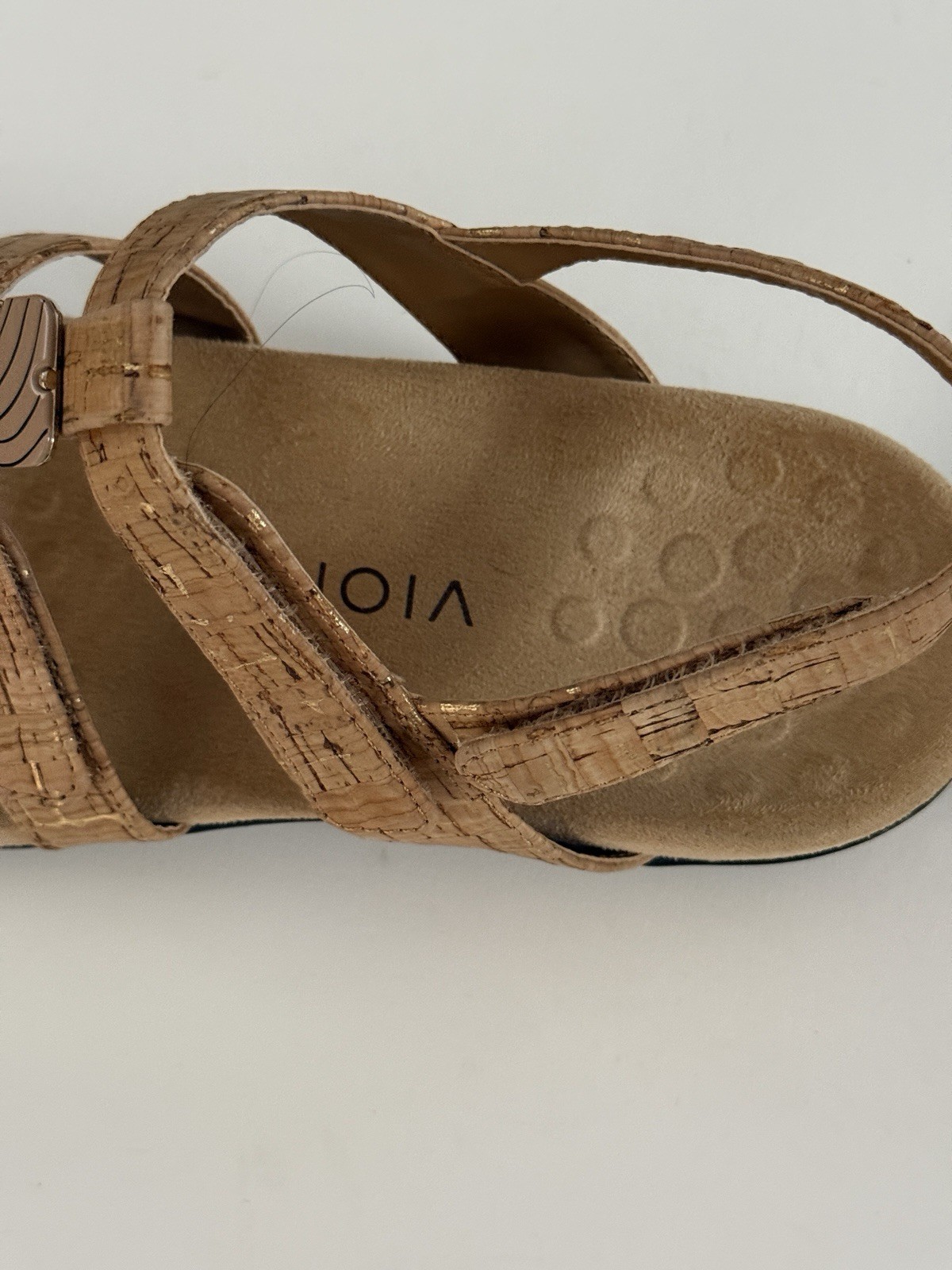 Vionic Amber Women’s Cork Adjustable Straps Sandals Comfort Size 8 Medium