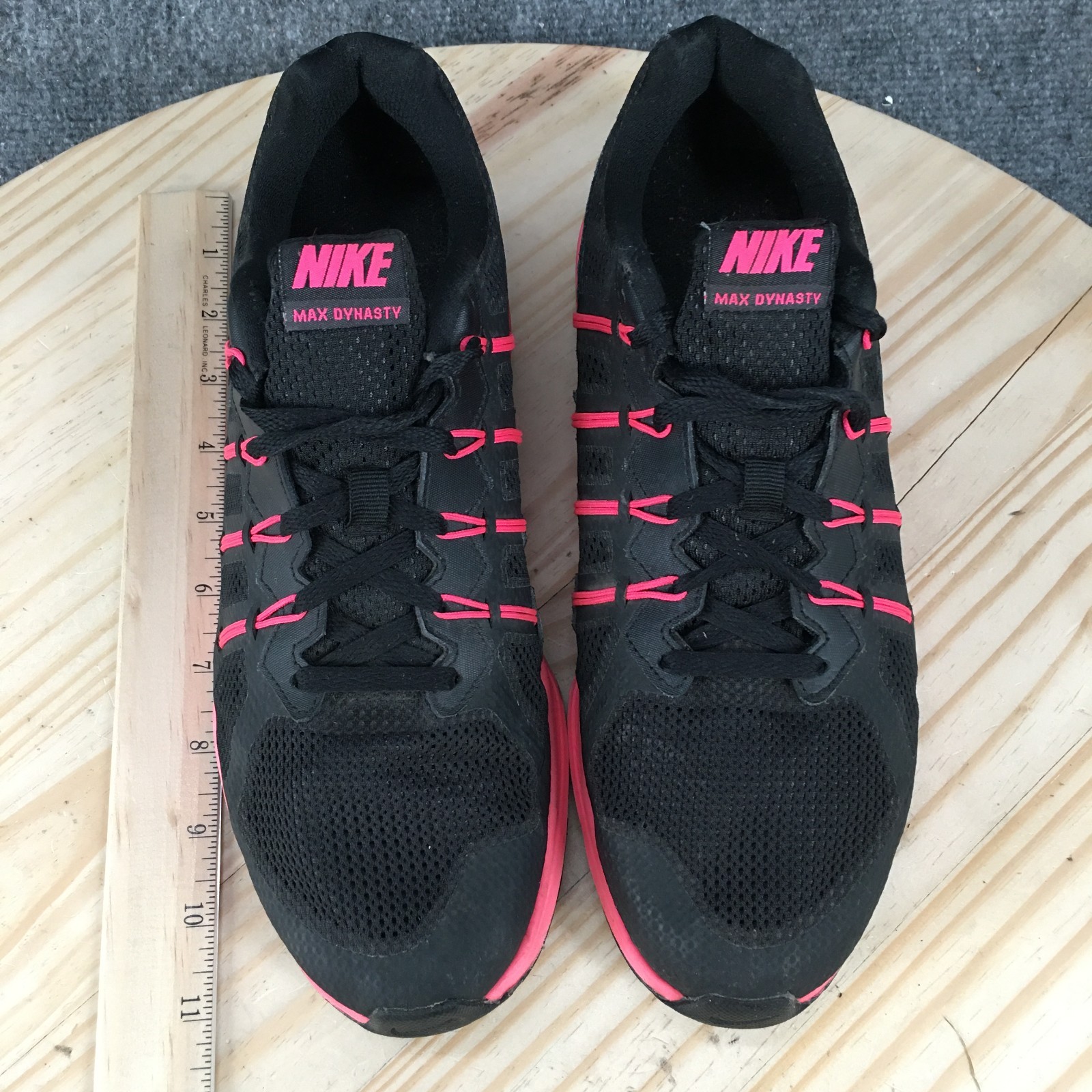 Nike Air Max Dynasty Running Shoes Womens 10 M Sneakers 816748-003 Black Pink