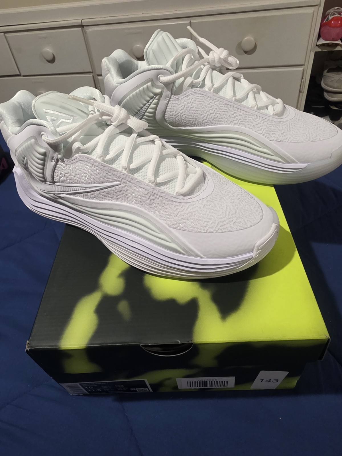 Nike Giannis Freak 7 Men’s Low Top Lace-Up Basketball Sneakers White HF7618-100