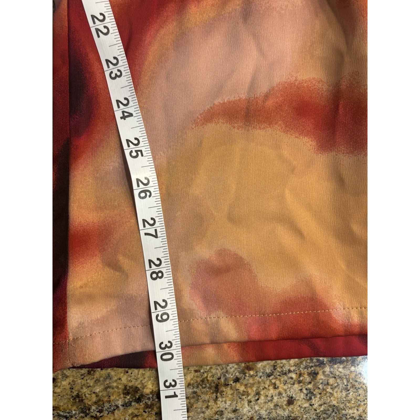 Nina Parker Trendy Printed Pants Plus Size 1X Red Black Purple – (RED)