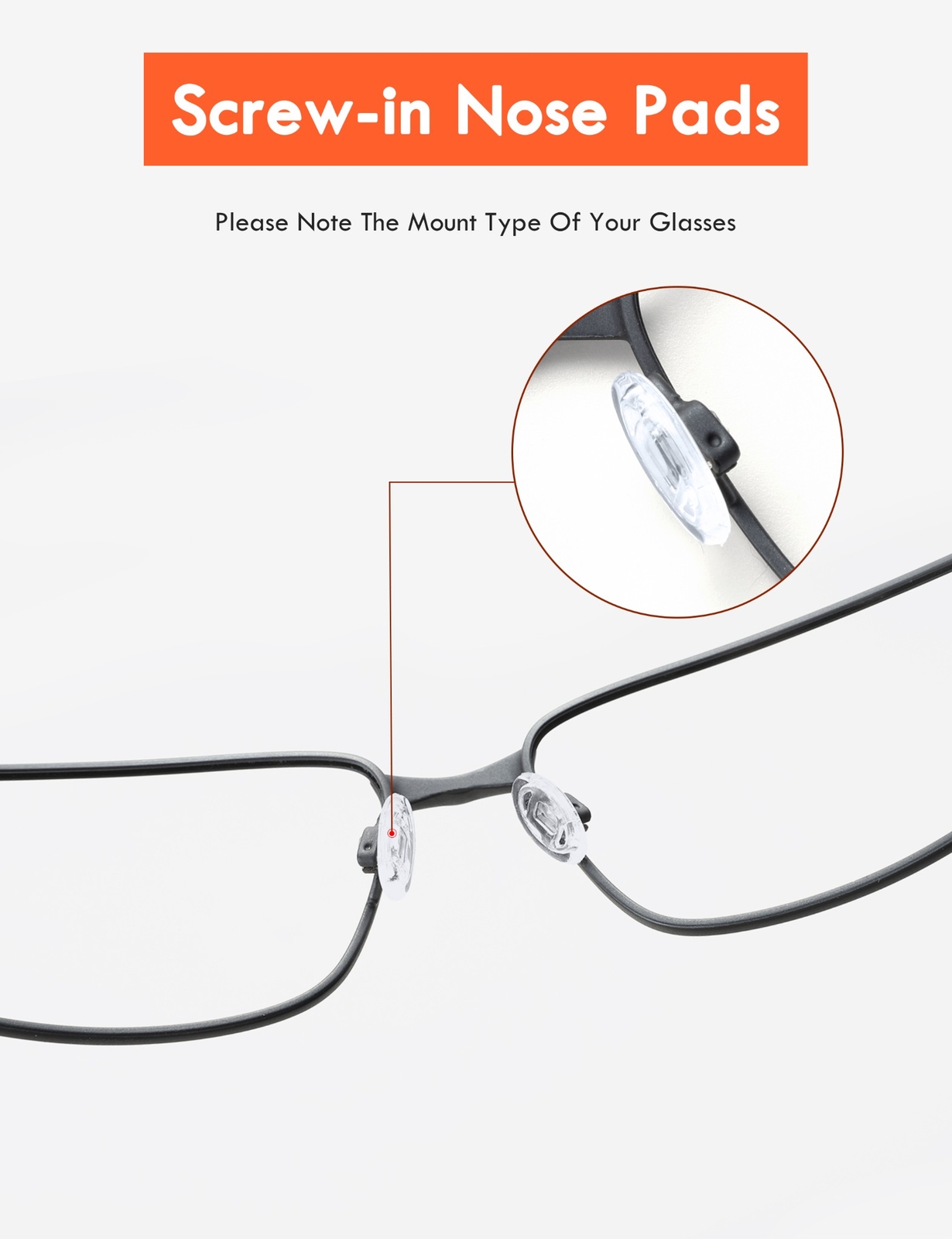 Silicone Replacement Crystal Clear Nose Piece For-Oakley Socket 5.0/ Socket 5.5