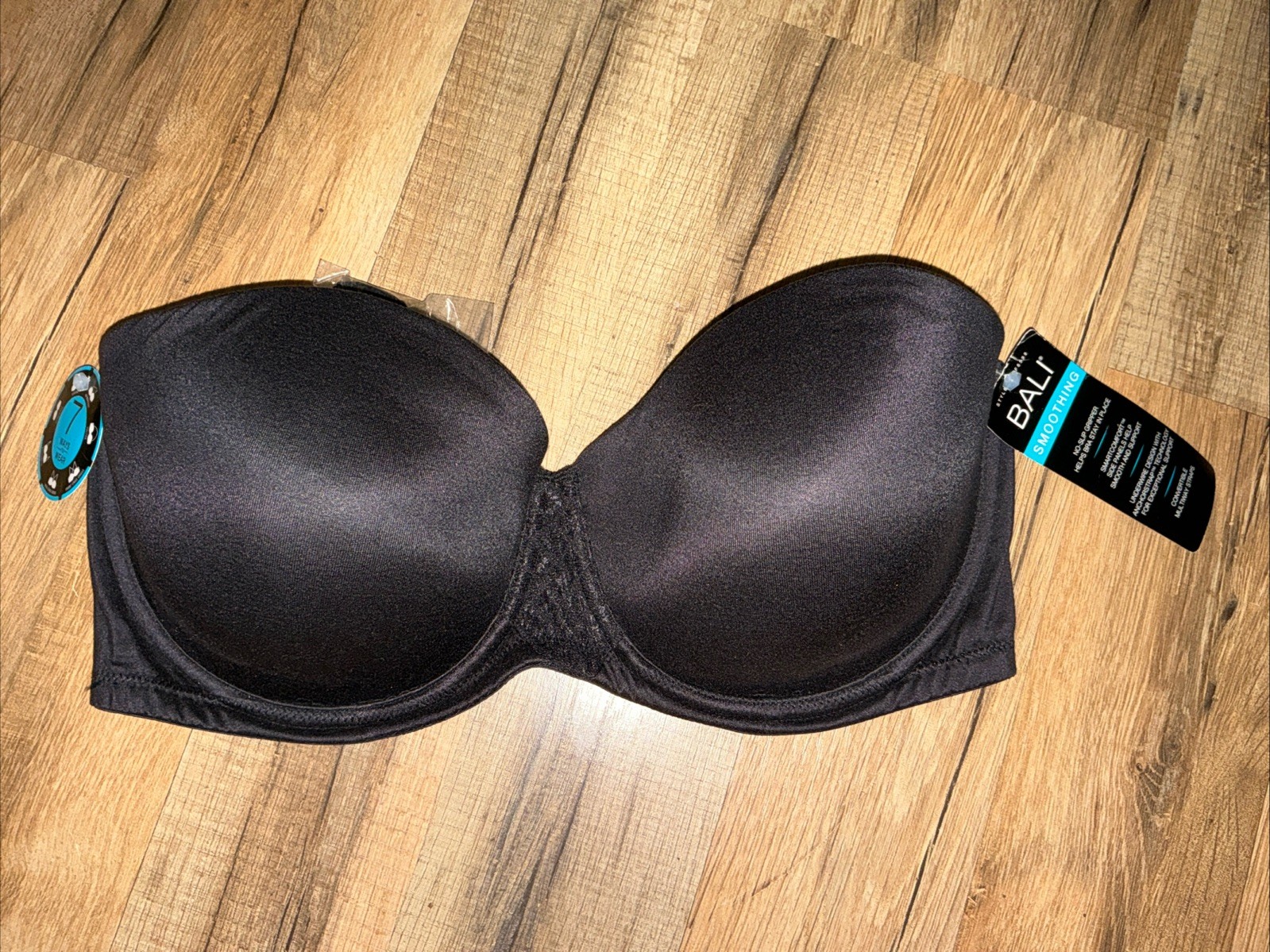 BALI Smoothing Strapless (Multiway Straps Inc) 36D Bra Black DF6599 NWT $48