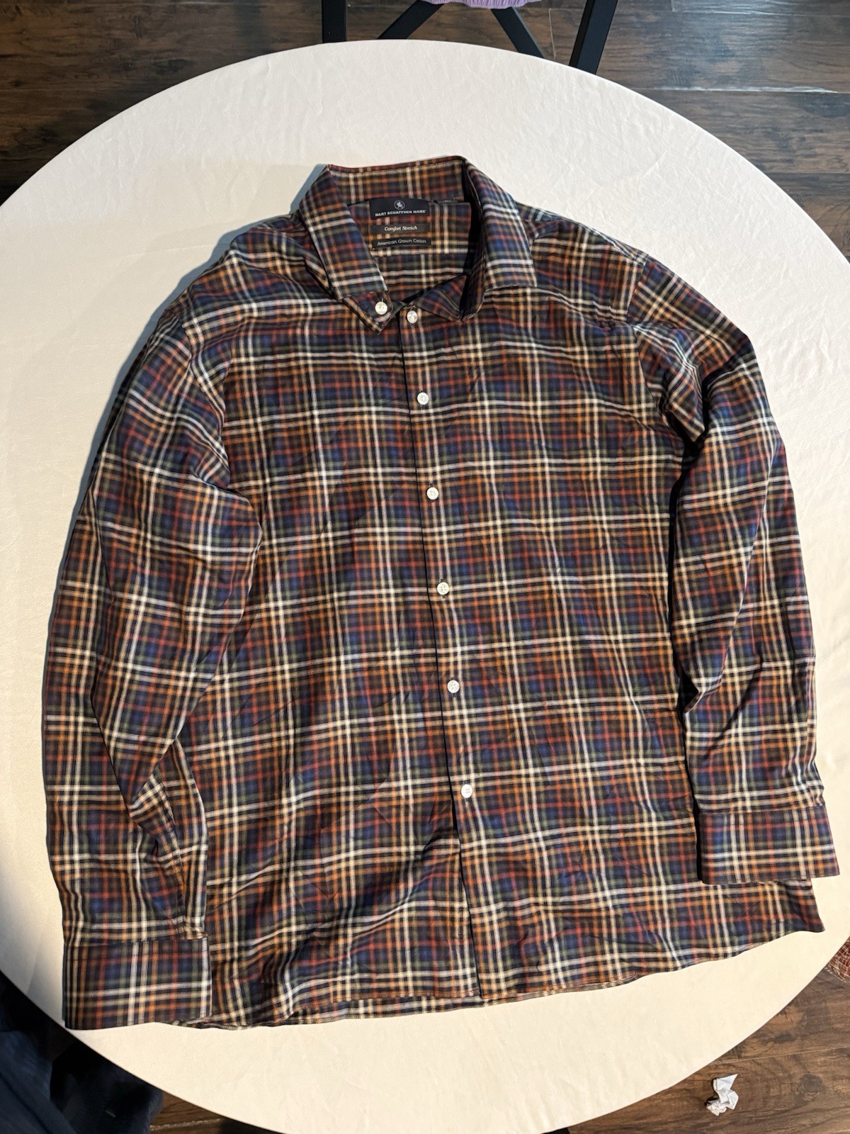 Hart Schaffner Marx Plaid Long-Sleeve Shirt