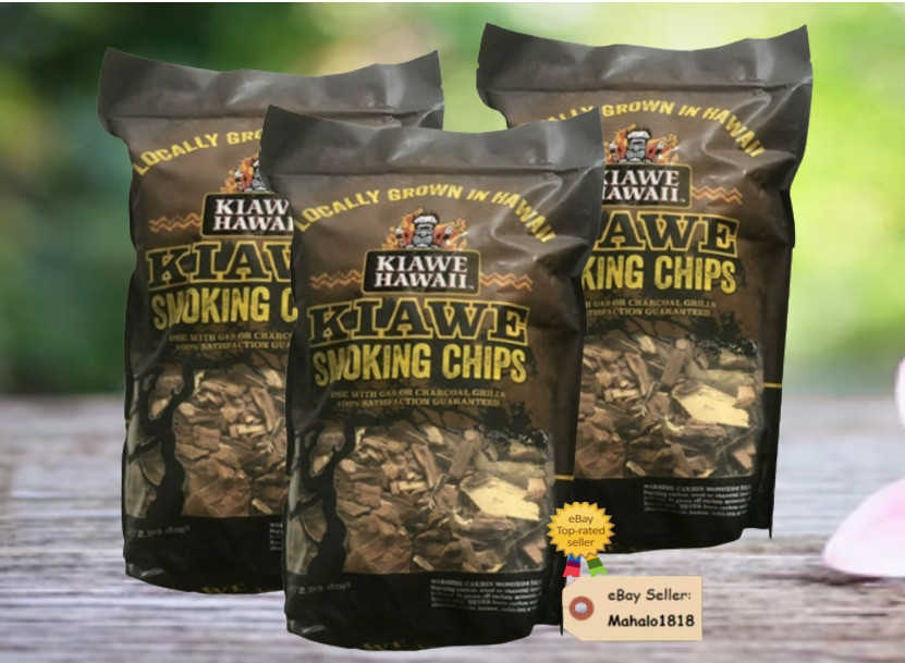 (Lot of 3) KIAWE HAWAII TROPICAL HAWAIIAN KIAWE SMOKING WOOD CHIPS Fast Shipping