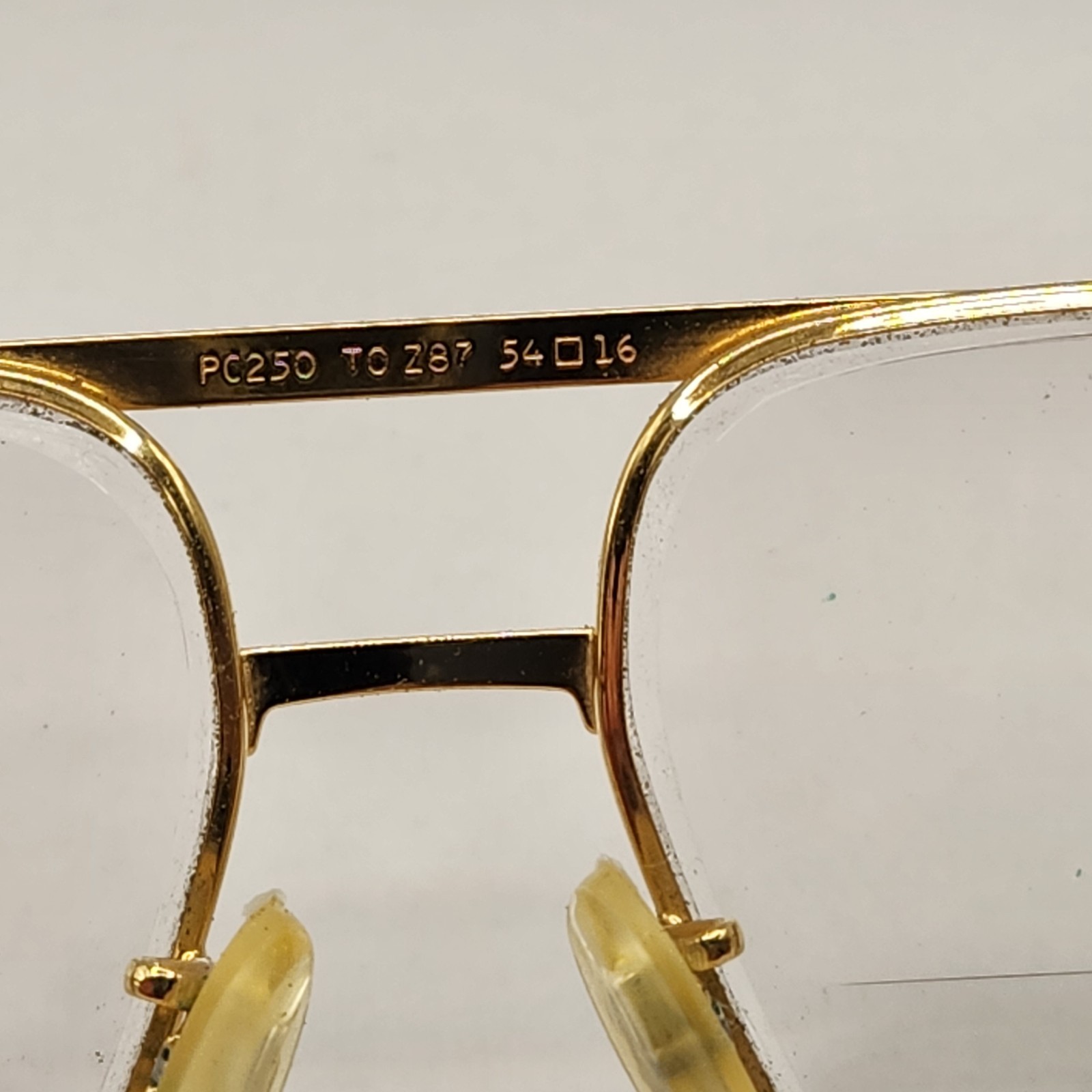 Titmus Z87 Eyeglasses Vintage Safety Glasses Frames Only USA 54 16 TP200 Gld