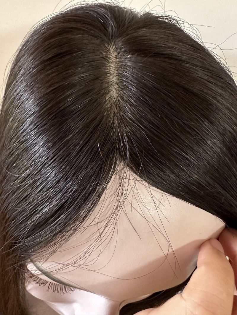 5.5″x6.3″ Left/Right/Middle Silk Top Part Best Virgin Human Hair Topper 10″~18″
