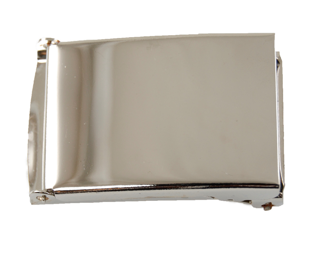 “PLAIN SILVER” MILITARY CANVAS FLIP WEB BELT & BUCKLE 60 INCHES