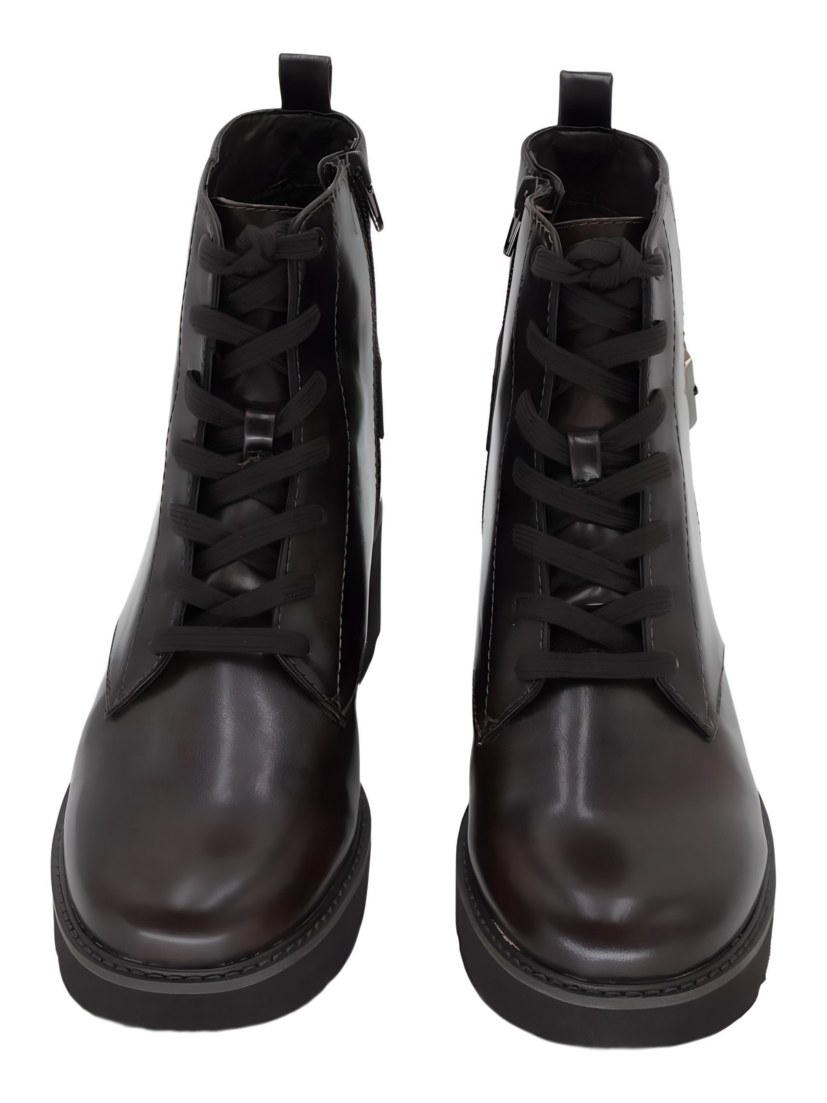 Naturalizer Cabaret Lace-Up Bootie 2.25in Block Heel Dark Brown US 9.5 EU 40.5