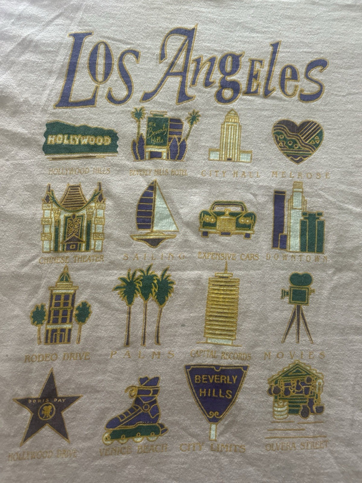 Vintage Los Angeles Shirt Size Large Pink California USA 90s Y2K City