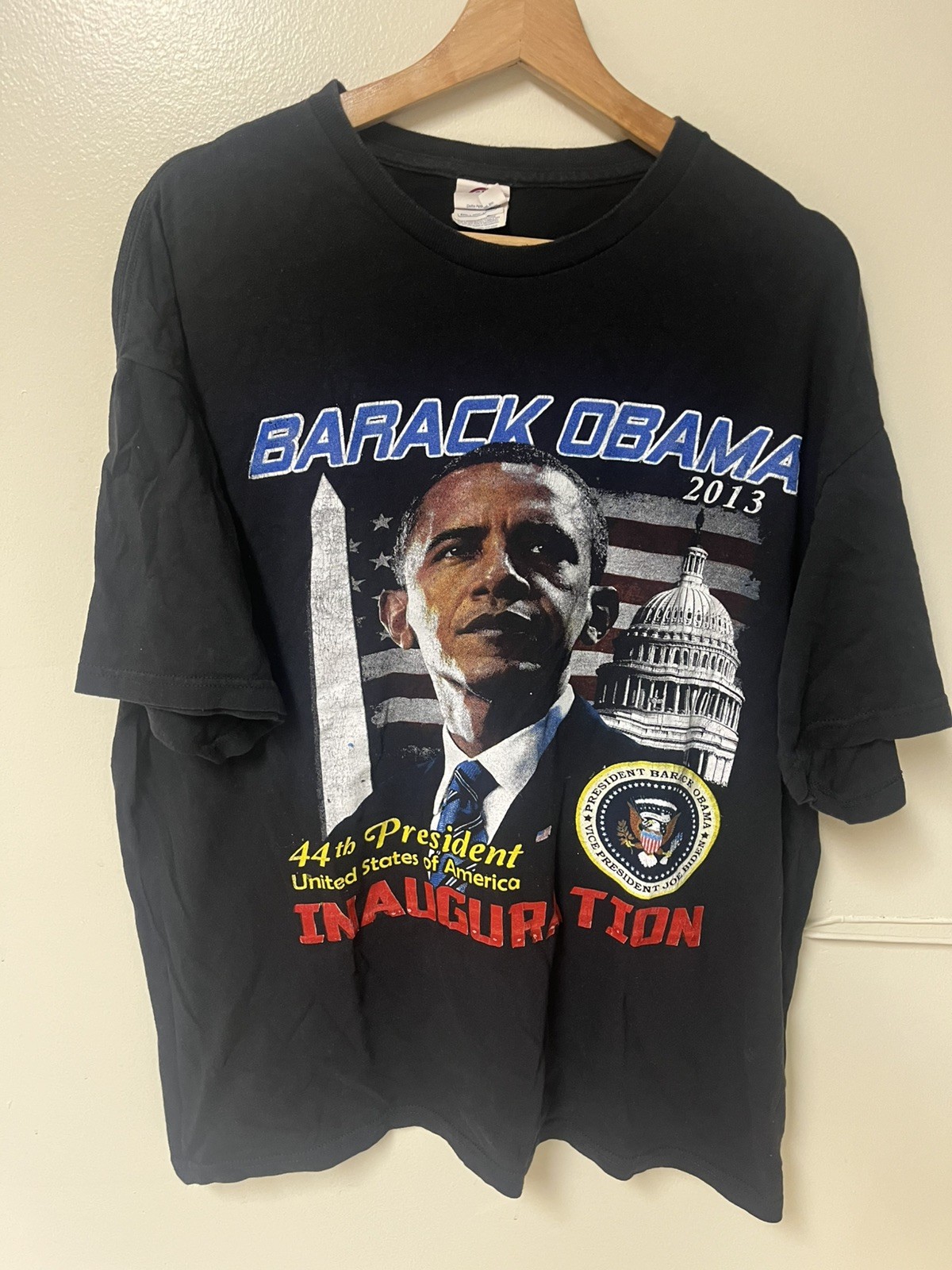 Y2K President Barack Obama T-Shirt 2013 Inauguration MLK Black History XL