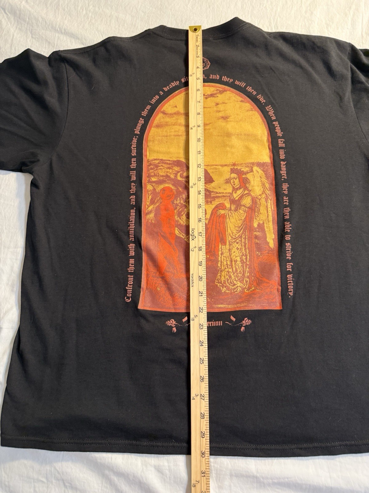 Empyre Crew Neck Short Sleeve Graphic T Shirt Mens Size Extra Large XL Black