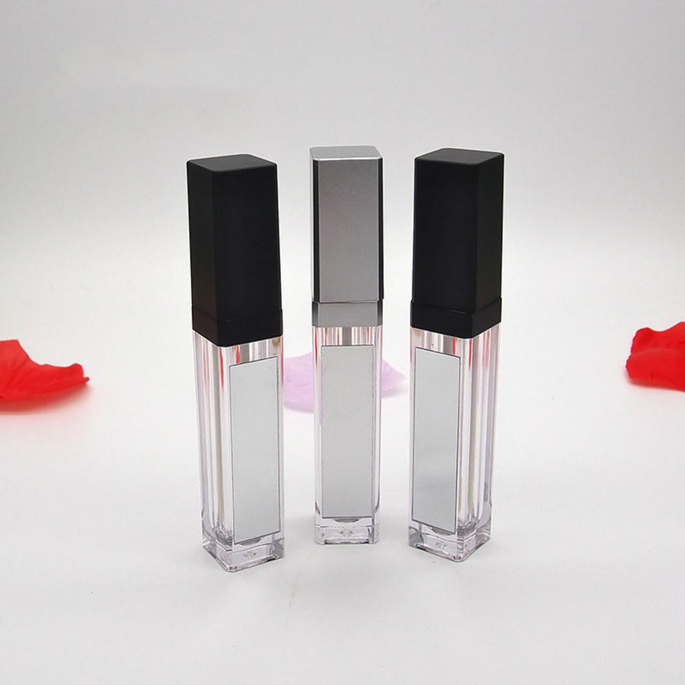 Lip Glaze Tube With Mirror Empty Tube Mirror With LED Light Lip Glaze Bottle Emp