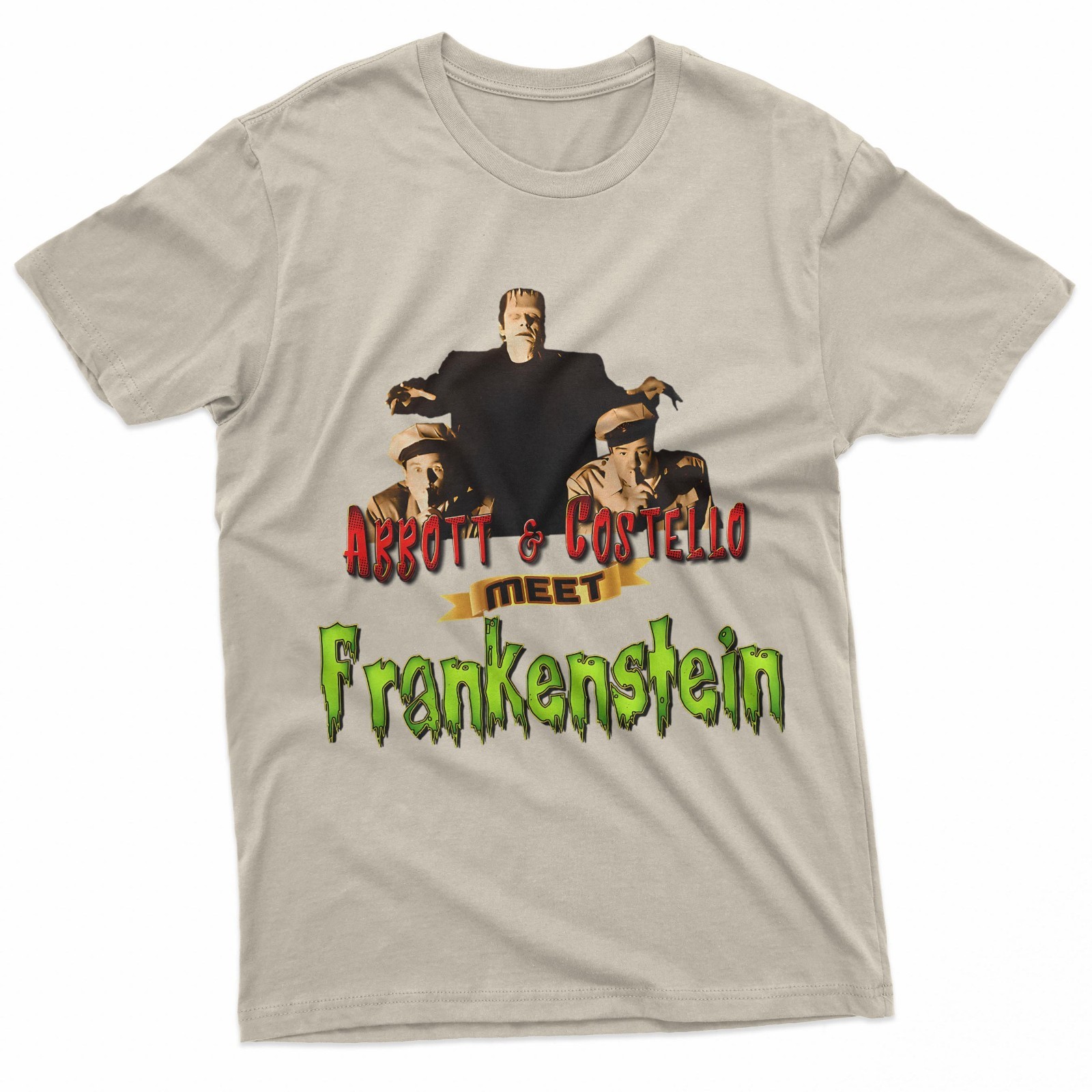 Abbott And Costello Meet Frankenstein Classic Horror Comedy T-Shirt