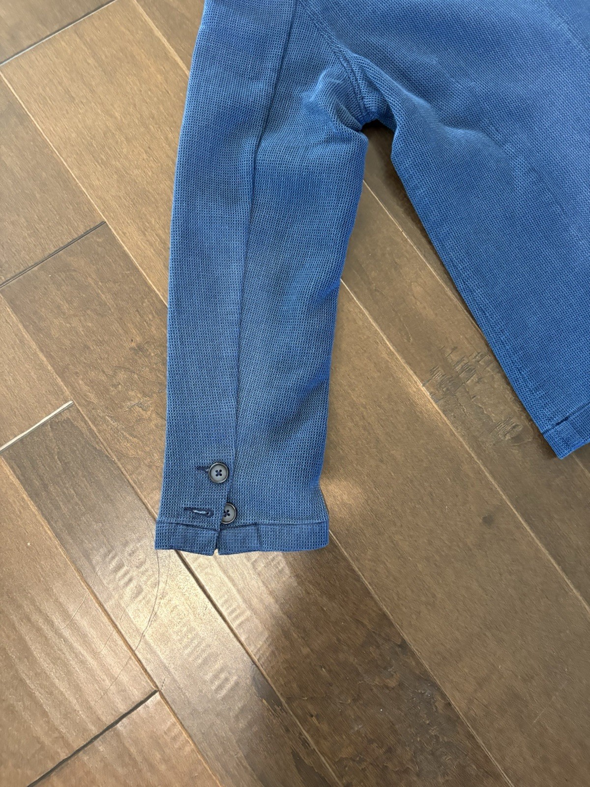 TRIENT XL Blue Shawl Collar Jacket