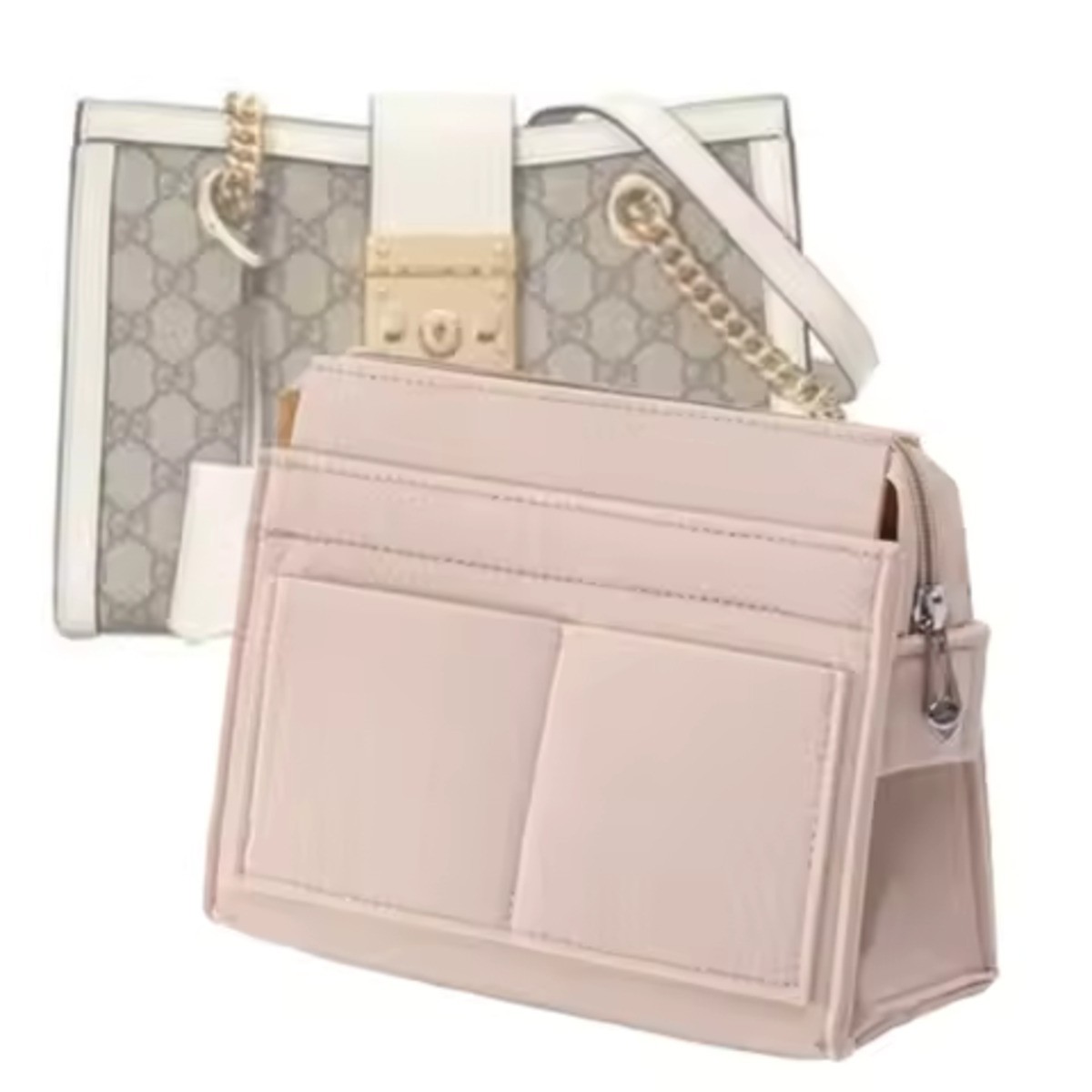 Felt Purse Organizer Insert Multi Pocket Tote Bag Organizer NEW