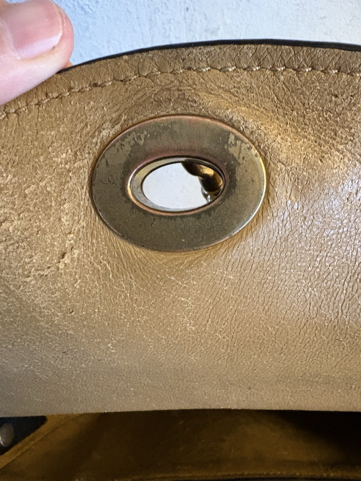 Coach 1941 Iconic Turn Lock Saddle Crossbody Chain & Leather Braided Strap 59241