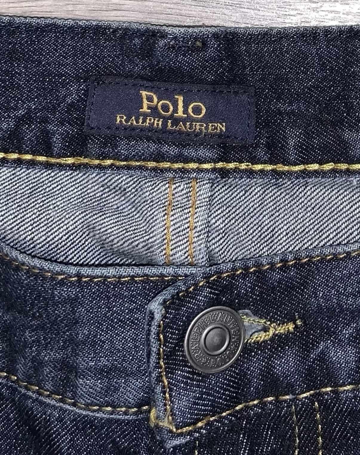 Polo Ralph Lauren Big & Tall Hampton Relaxed Straight Distressed Jeans Sz 48×30