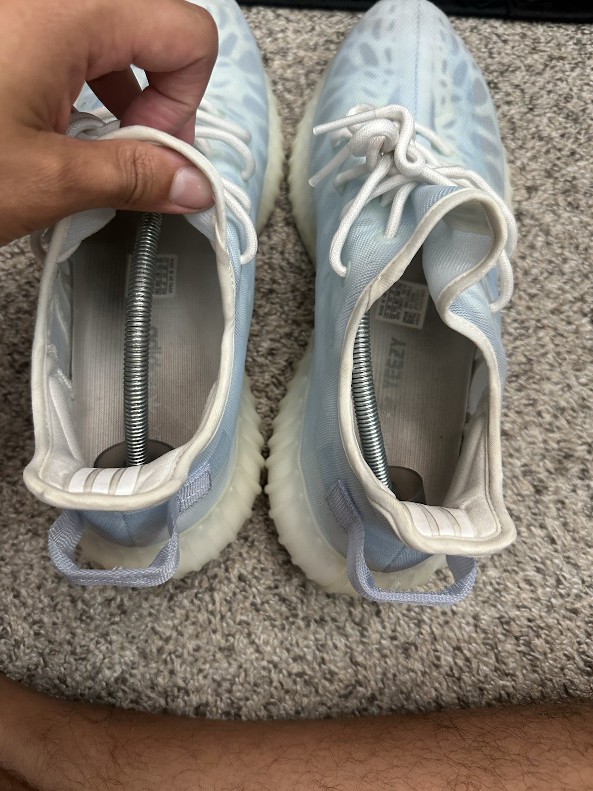 adidas Yeezy Boost 350 V2 Mono Ice Blue White Bone – Size 12
