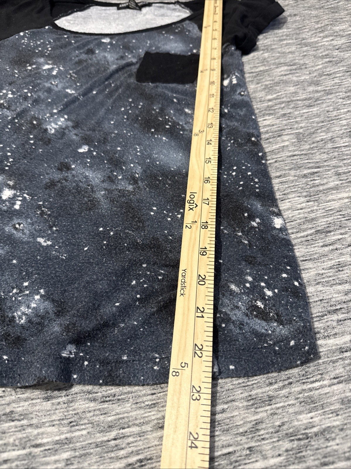 AMERICAN DREAM Galaxy Wide-Neck Tee – Ladies Size XS – Rayon/Spandex