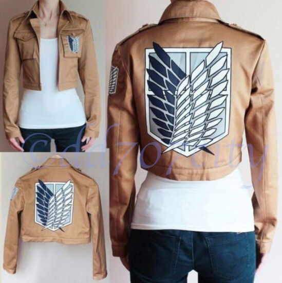 Attack on Titan Shingeki no Kyojin Scouting Legion Halloween Cosplay Jacket Eren