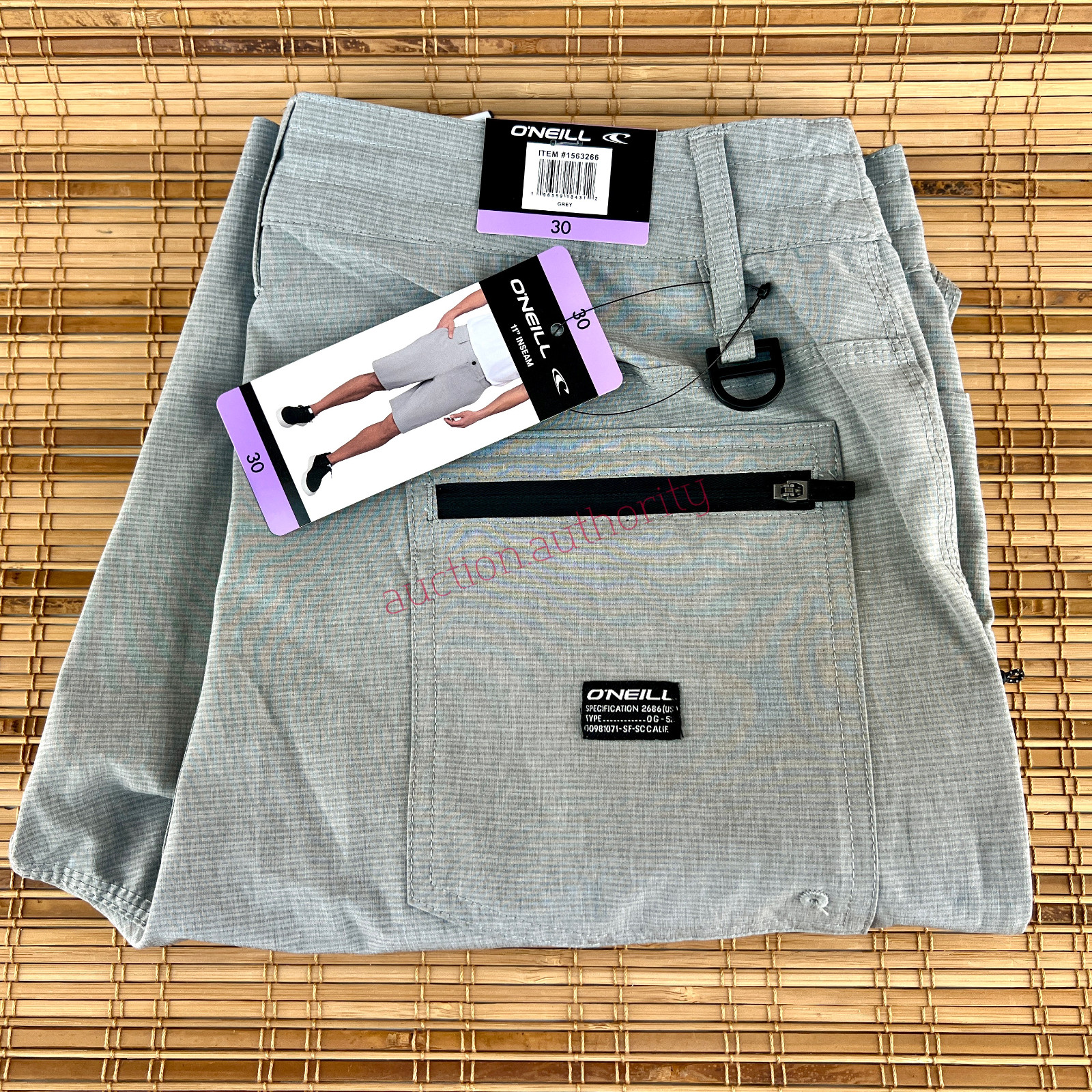 New ONeill Hybrid Crossover Quick Dry Shorts Mens Grey Blue Grey Black ALL SIZES
