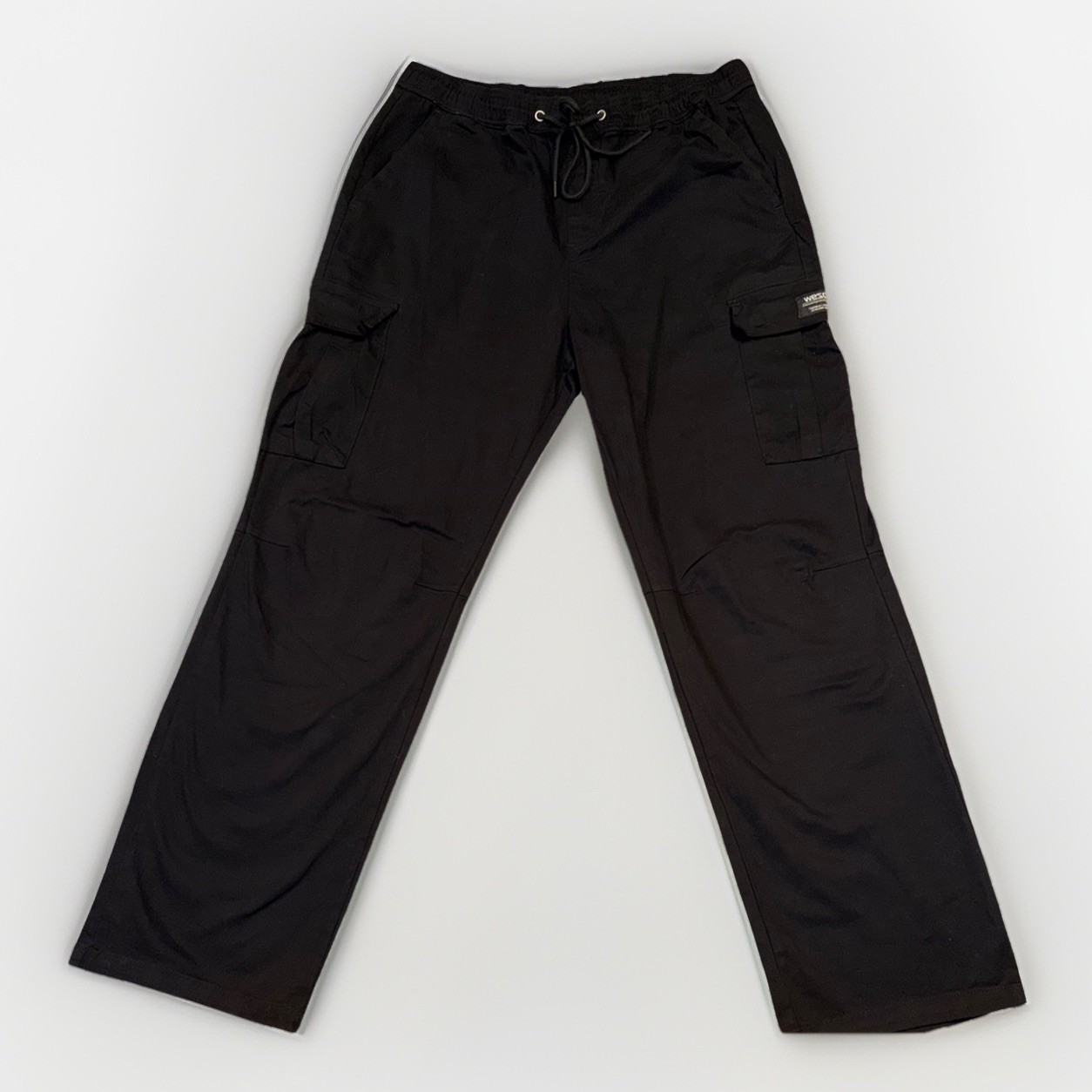 Cotton Drawstring Black Cargo Pockets Men XXL Womens XL – WESC Brand