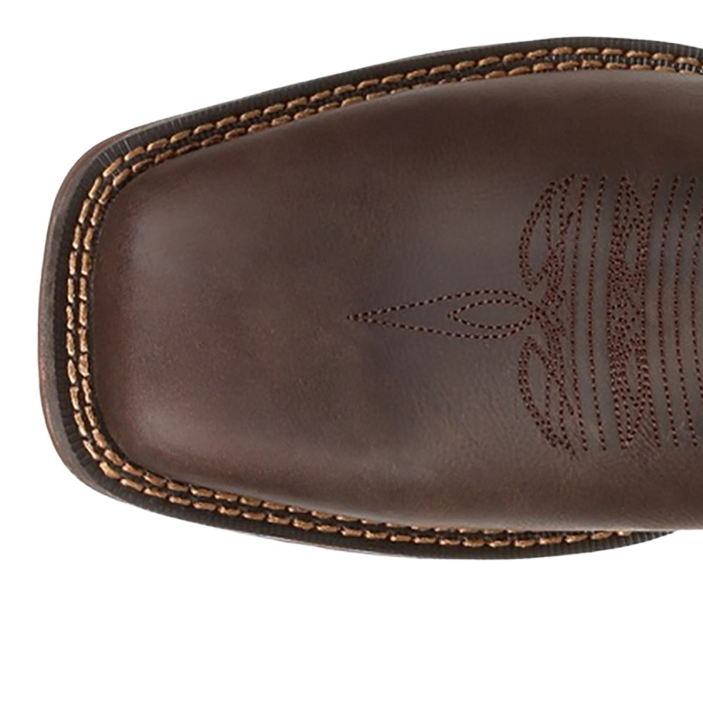 Durango Rebel Pull On Square Toe Cowboy Mens Brown Casual Boots DDB0317