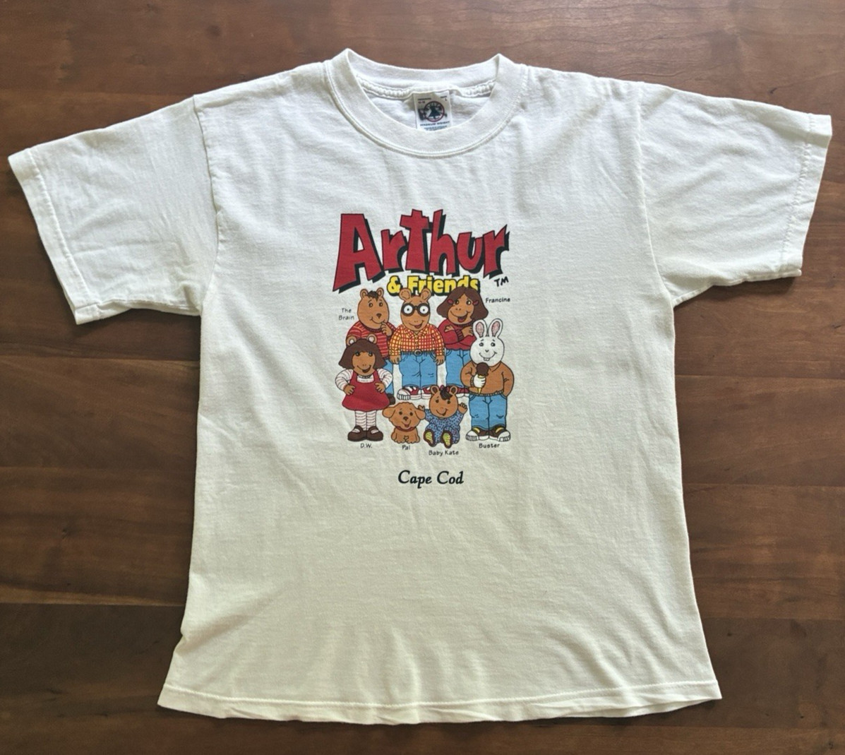Vintage Arthur And Friends Shirt 100% Cotton Adult Small Youth Large 17.5″ x 24″