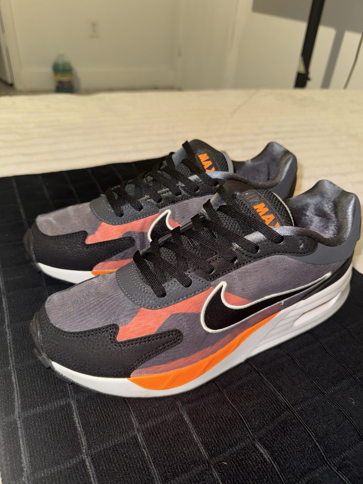 Nike Air Max Men’s Sneakers Gray Black Orange White FJ2594-001