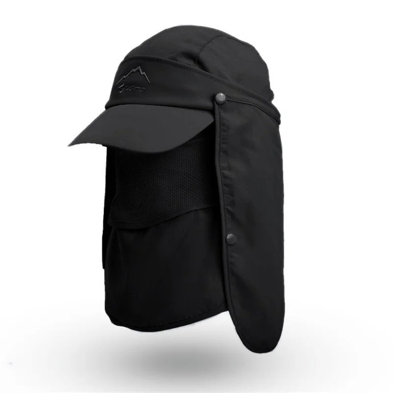 Summer UV Protection Sun Hat Baseball Cap With Neck Face Flap For Fishing Hiking