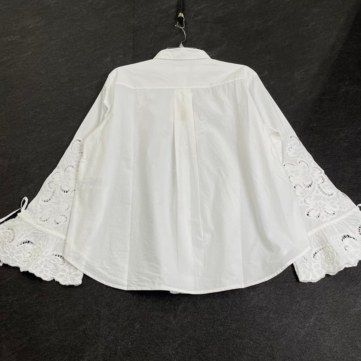 SEZANE Raphaelle Long Sleeve Shirt Women’s Size 4 Ecru S261SH1017E
