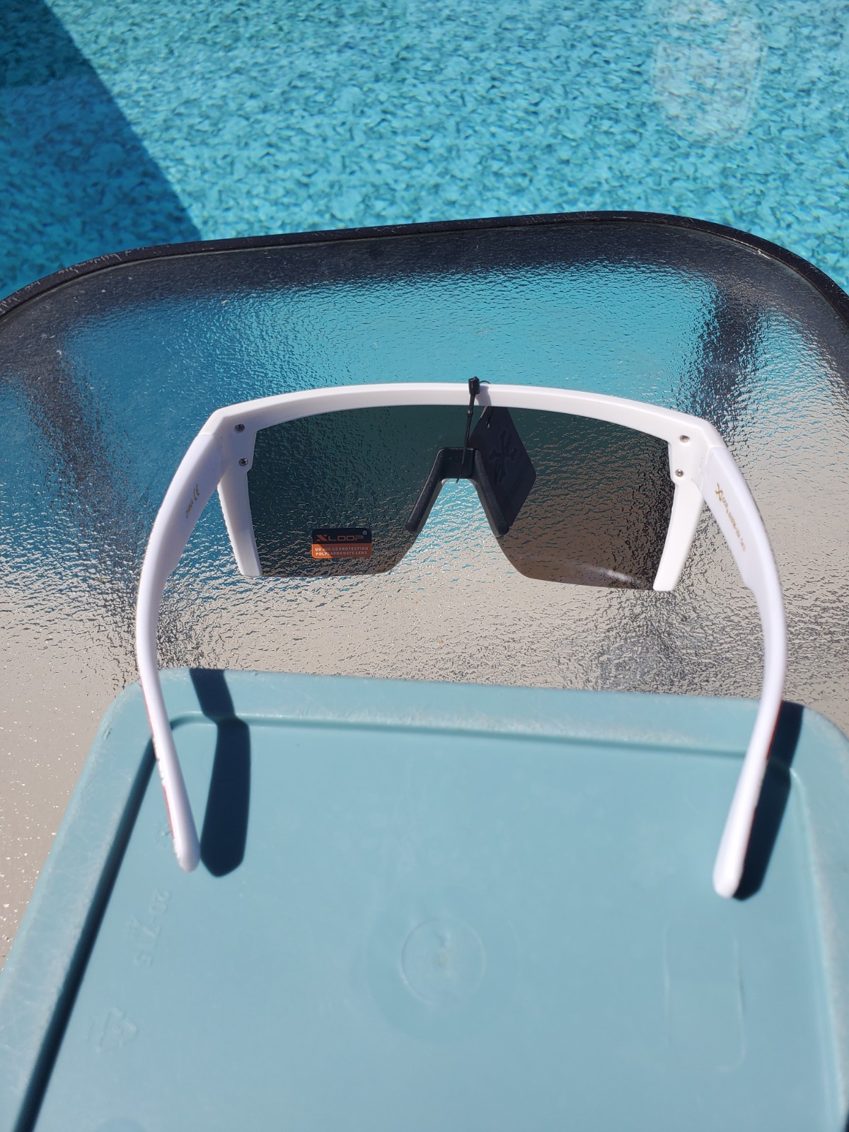Super awesome patriotic red white and blue sunglasses