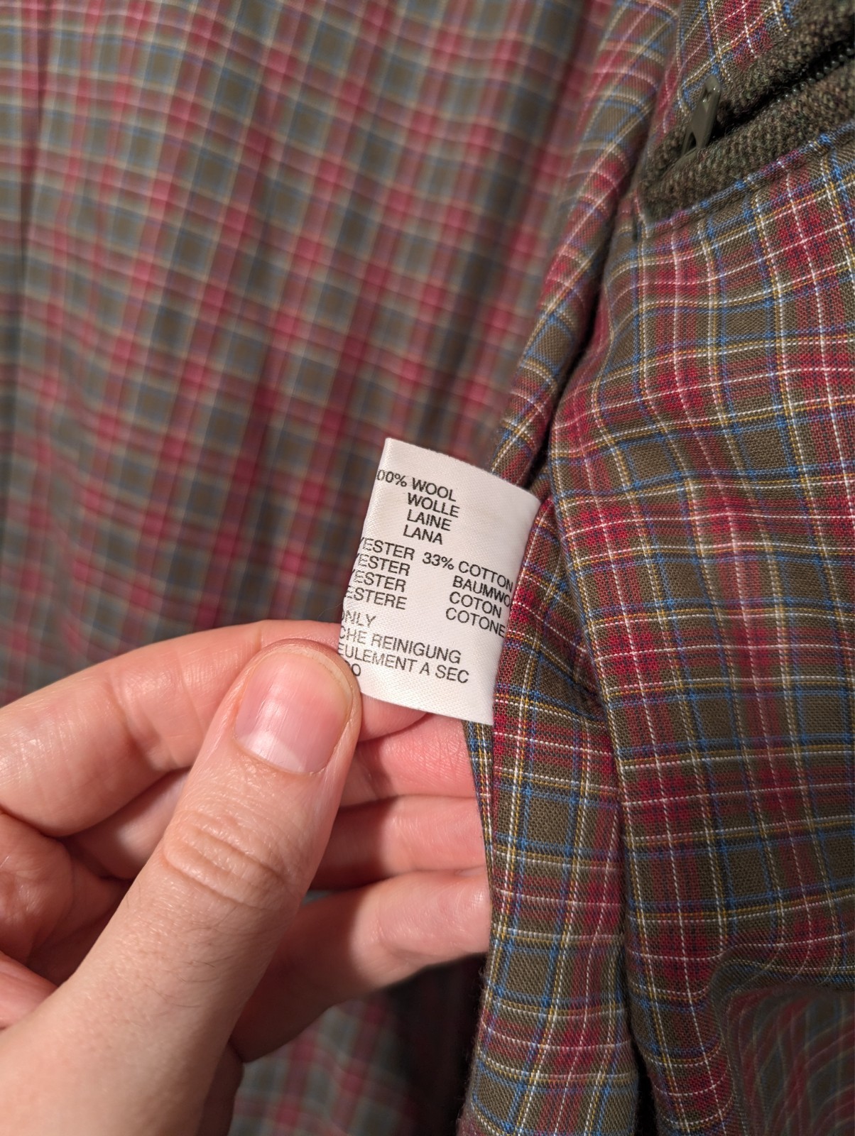Barbour Derby Tweed Jacket Mens Size C42 107cm Green Check Coat England Wool