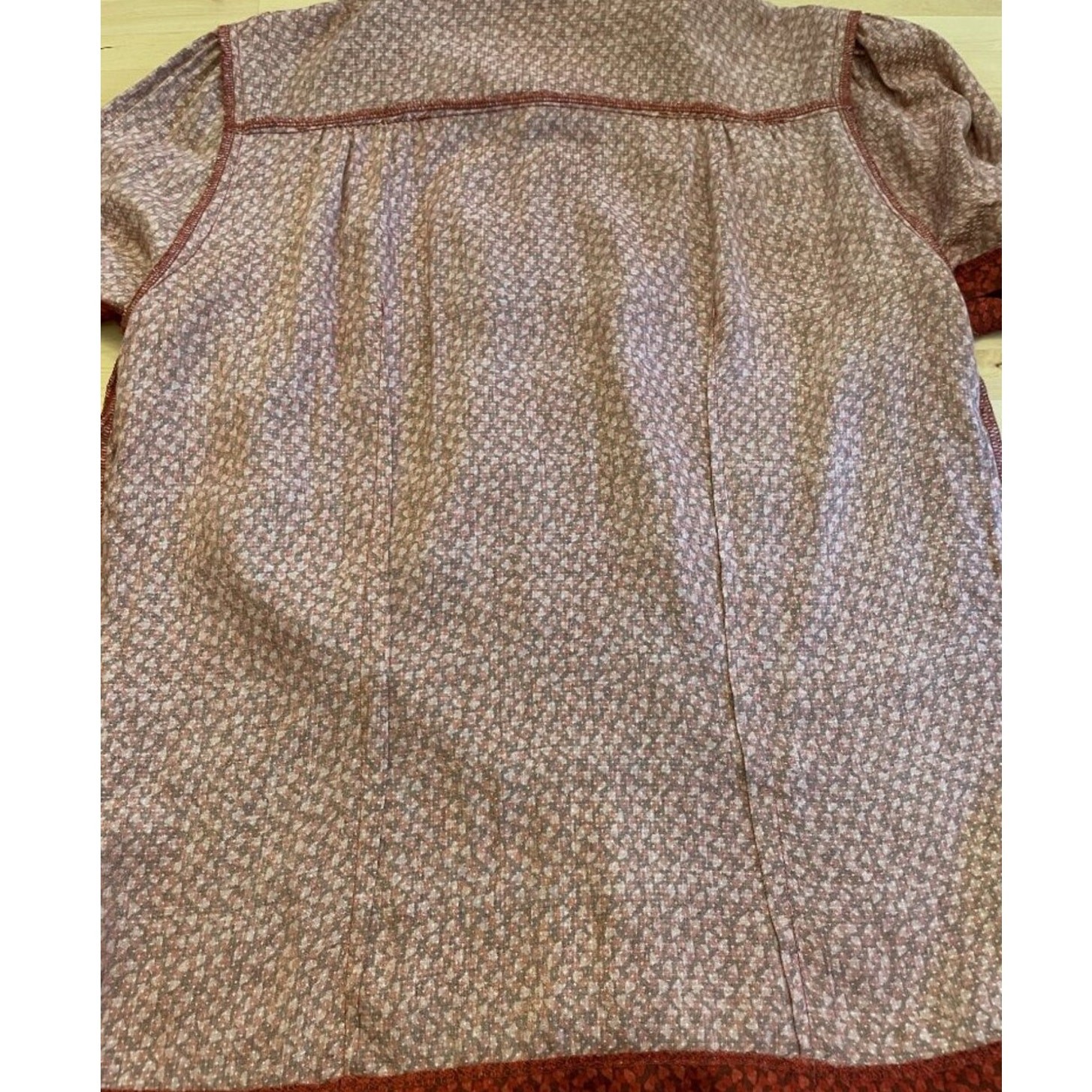 Emmy Design Sweden That Same Old Favorite Blouse Red Print 1930s Retro Academia