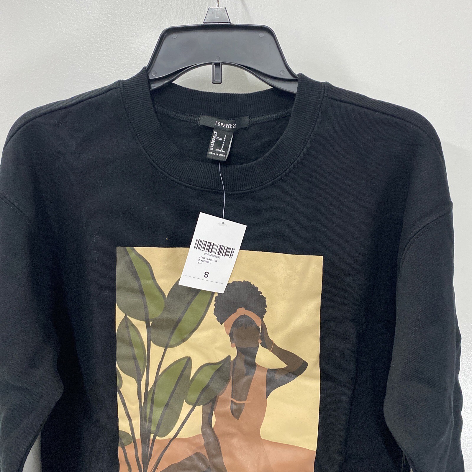 Forever 21 Celebrating Black History Collection Black Sweatshirt W/Logo Size Sm